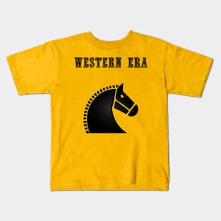 Western Era - Horse Head Kids T-Shirt